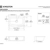 image:imageKingston Brass Gourmetier GKFA33229 Arcticstone Solid Surface 33x22 Apron Front Farmhouse Single Bowl Kitchen Sink Matte WhiteMatte White