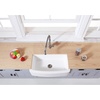 image:imageKingston Brass Gourmetier GKFA33229 Arcticstone Solid Surface 33x22 Apron Front Farmhouse Single Bowl Kitchen Sink Matte WhiteMatte White