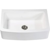 image:imageKingston Brass Gourmetier GKFA33229 Arcticstone Solid Surface 33x22 Apron Front Farmhouse Single Bowl Kitchen Sink Matte WhiteMatte White