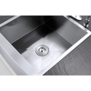 image:imageKingston Brass Gourmetier KUF302110BN Denver Stainless Steel Single Bowl Farm House Kitchen Sink Brushed Stainless SteelKUF212110BN