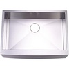 image:imageKingston Brass Gourmetier KUF302110BN Denver Stainless Steel Single Bowl Farm House Kitchen Sink Brushed Stainless SteelKUF302110BN