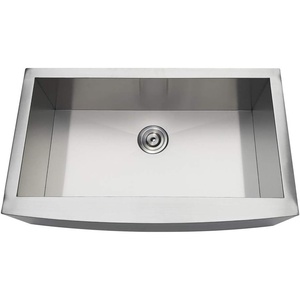 image:imageGourmetier GKTSF33209 Uptowne DropIn Stainless Steel Single Bowl Farmhouse Kitchen Sink BrushedBrushed