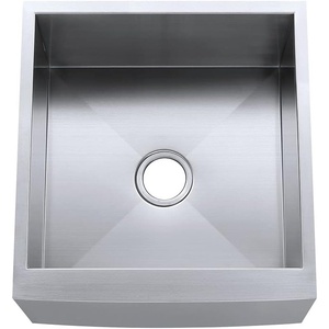 image:imageKingston Brass Gourmetier KUF302110BN Denver Stainless Steel Single Bowl Farm House Kitchen Sink Brushed Stainless SteelKUF212110BN