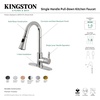 image:imageGourmetier LS8720CTL Continental SingleHandle PullDown Kitchen Faucet Matte BlackMatte Black