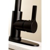 image:imageGourmetier LS8720CTL Continental SingleHandle PullDown Kitchen Faucet Matte BlackMatte Black