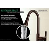 image:imageGourmetier LS8720CTL Continental SingleHandle PullDown Kitchen Faucet Matte BlackOil Rubbed Bronze