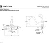 image:imageKingston Brass KB3571GLLS Georgian 8Inch Kitchen Faucet without Sprayer Polished ChromeBrushed Nickel