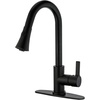 image:imageGourmetier LS8720CTL Continental SingleHandle PullDown Kitchen Faucet Matte BlackMatte Black