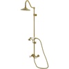 image:imageKingston CCK3667PX Wall Mount Rain Drop Shower System Brushed Brass