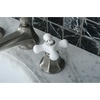 image:imageKingston Brass KS4461PX Metropolitan Widespread Lavatory Faucet with Porcelain Cross Handle Polished Chrome8Inch Adjustable CenterBrushed Nickel