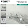 image:imageKingston Brass KS4461PX Metropolitan Widespread Lavatory Faucet with Porcelain Cross Handle Polished Chrome8Inch Adjustable CenterPolished Chrome