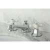 image:imageKingston Brass KS4461PX Metropolitan Widespread Lavatory Faucet with Porcelain Cross Handle Polished Chrome8Inch Adjustable CenterPolished Chrome