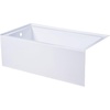 image:imageKingston Brass Aqua Eden VTAP543022L 54Inch Acrylic Alcove Tub with Left Hand Drain White