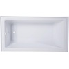image:imageKingston Brass Aqua Eden VTAP543022L 54Inch Acrylic Alcove Tub with Left Hand Drain White