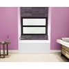image:imageKingston Brass Aqua Eden VTAP543022L 54Inch Acrylic Alcove Tub with Left Hand Drain White