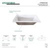 image:imageKingston VTPN603020L 60 Acrylic DropIn Tub Glossy WhiteWhite