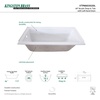 image:imageKingston VTPN603020L 60 Acrylic DropIn Tub Glossy WhiteWhite