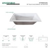image:imageKingston XVTPN603020L 60 Acrylic DropIn Tub Glossy WhiteWhite