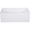 image:imageKingston Brass Aqua Eden VTAP543022L 54Inch Acrylic Alcove Tub with Left Hand Drain White