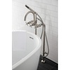 image:imageAqua Vintage CCK8401DL Concord Freestanding Tub Faucet with Supply Line Stop Valve Polished ChromeBrushed Nickel
