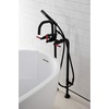 image:imageAqua Vintage CCK8401DL Concord Freestanding Tub Faucet with Supply Line Stop Valve Polished ChromeMatte Black