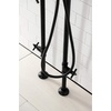 image:imageAqua Vintage CCK8401DL Concord Freestanding Tub Faucet with Supply Line Stop Valve Polished ChromeMatte Black