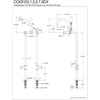 image:imageAqua Vintage CCK8401DL Concord Freestanding Tub Faucet with Supply Line Stop Valve Polished ChromeMatte Black