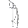 image:imageAqua Vintage CCK8401DL Concord Freestanding Tub Faucet with Supply Line Stop Valve Polished ChromePolished Chrome