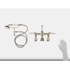 image:imageKingston Brass CC53T5 Vintage Wall Mount Clawfoot Tub Faucet with Hand Shower Oil Rubbed BronzeBrushed Nickel
