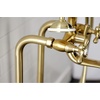 image:imageKingston CCK226K6 Clawfoot Tub Faucet Package Polished NickelBrushed Brass