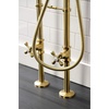 image:imageKingston CCK226K6 Clawfoot Tub Faucet Package Polished NickelBrushed Brass