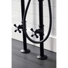 image:imageKingston CCK226K6 Clawfoot Tub Faucet Package Polished NickelMatte Black