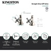 image:imageKingston CCK44155PX Straight ShutOff Valve Oil Rubbed BronzeBrushed Nickel