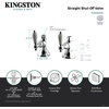 image:imageKingston CCK44155PX Straight ShutOff Valve Oil Rubbed BronzePolished Chrome