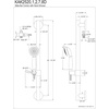 image:imageKingston KAK2521D Made to Match Shower System Polished Chrome