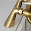 image:imageKingston KS227AB Center DeckMount Clawfoot Tub Faucet Antique Brass