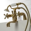 image:imageKingston KS227AB Center DeckMount Clawfoot Tub Faucet Antique Brass