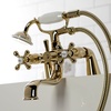 image:imageKingston KS227AB Center DeckMount Clawfoot Tub Faucet Antique Brass