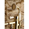 image:imageKingston KS7135DPL Freestanding Tub Faucet Oil Rubbed BronzePolished Brass