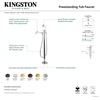 image:imageKingston KS7135DPL Freestanding Tub Faucet Oil Rubbed BronzePolished Chrome