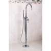 image:imageKingston KS8151DL Freestanding Tub Faucet with Hand Shower Polished Chrome  Concord collection Crafted from premium solid brass for maximum durability and exceptional resistance to rust and corrosionPolished Chrome