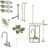 image:imageKingston Brass CCK4145PL VintageAqua Eden High Rise Goose Neck Package Porcelain Lever Handles Oil Rubbed BronzeBrushed Nickel