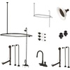 image:imageKingston Brass CCK4148PL Vintage High Rise Goose Neck Package Brushed NickelOil Rubbed Bronze