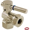 image:imageKingston Brass Elements of Design CC44108DL Concord FIP X 12Inch or 716Inch OD Slip Joint QuarterTurn Angle Stop Valve Brushed Nickel  12 Fip x 12 or 716 slip joint Solid brass construction Antiseize stainless steel ball pattern valve