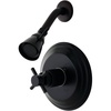 image:imageKingston Brass KB2631DXSO Concord Shower Only  Polished ChromeOil Rubbed Bronze