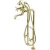 image:imageKingston CCK226K6 Clawfoot Tub Faucet Package Polished NickelPolished Brass