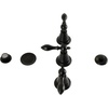 image:imageKingston KB320AL ThreeHandle Bidet Faucet Matte Black