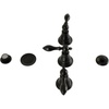 image:imageKingston KB322ACL ThreeHandle Bidet Faucet Polished BrassMatte Black