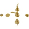 image:imageKingston KB327NFL ThreeHandle Bidet Faucet Brushed BrassBrushed Brass