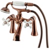 image:imageKingston KS268PXAC DeckMount Clawfoot Tub Faucet Antique Copper